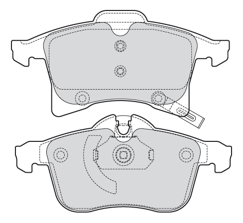 Kit de plaquettes de frein, frein à disque FIRST | VALEO