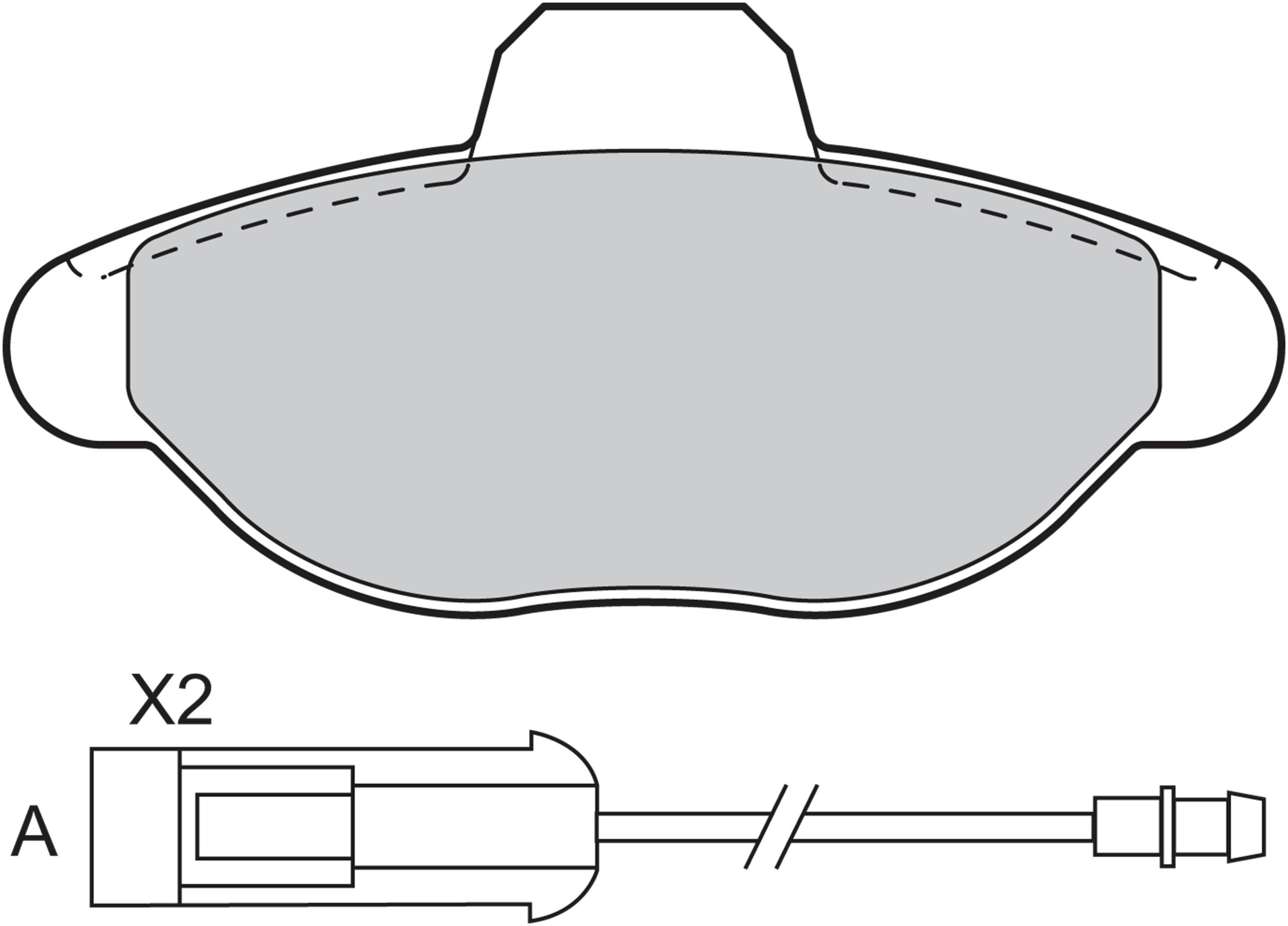 Jeu de 4 plaquettes de frein | VALEO