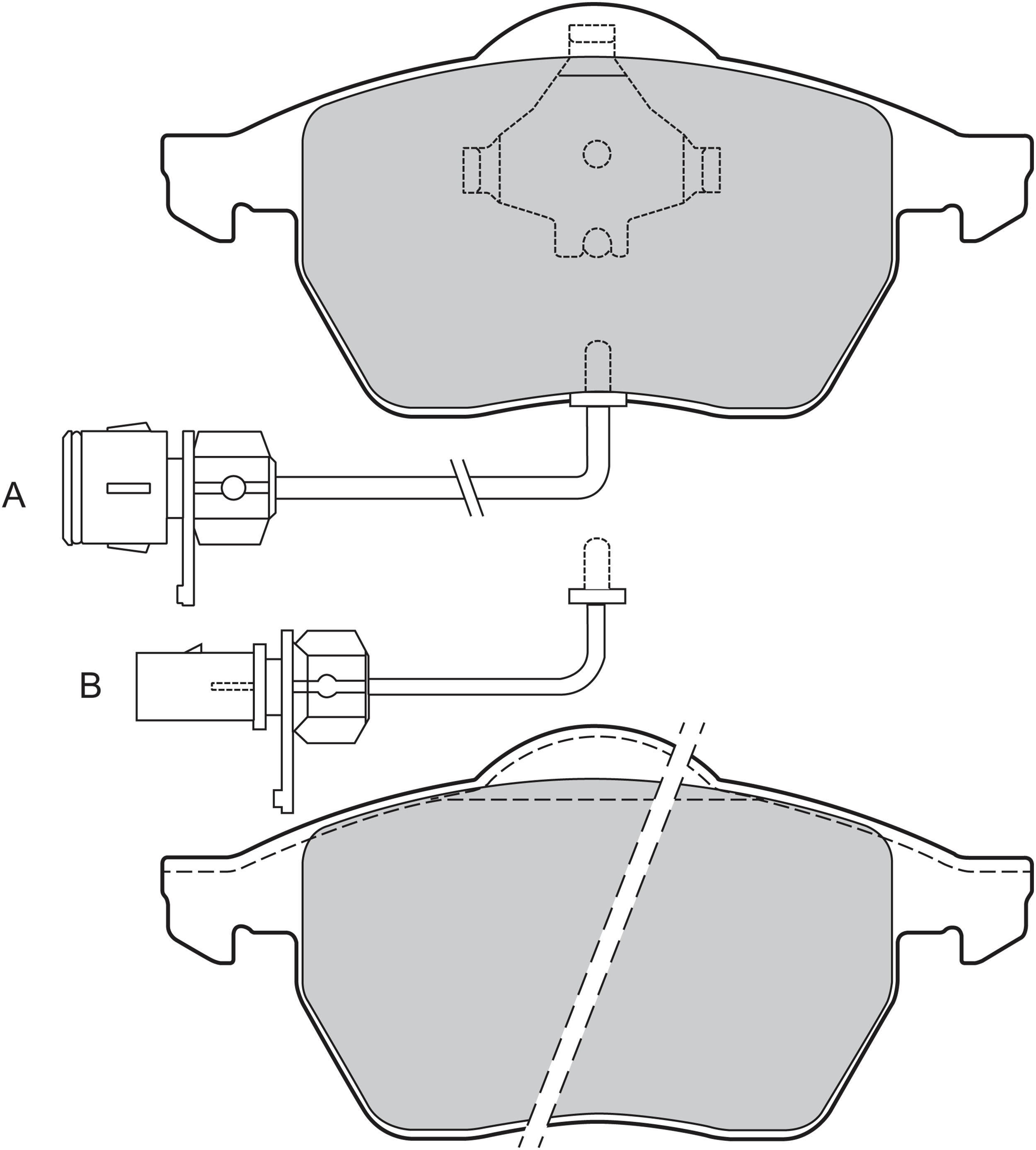 Jeu de 4 plaquettes de frein | VALEO