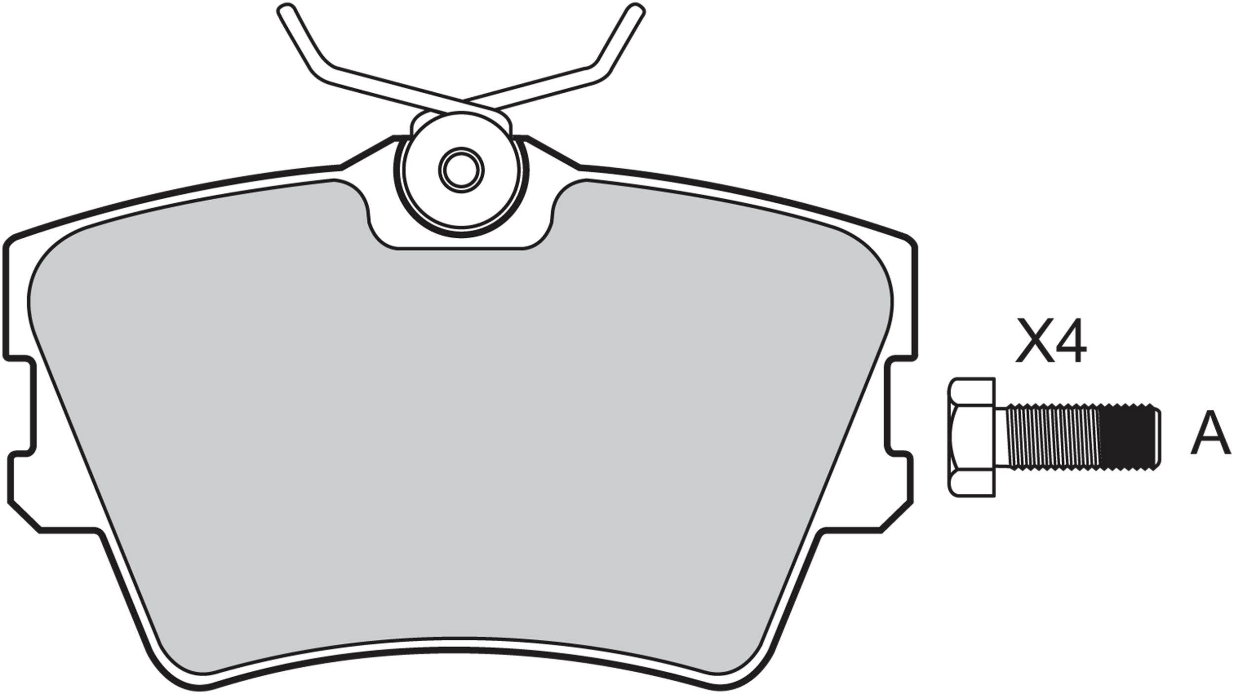 Jeu de 4 plaquettes de frein | VALEO