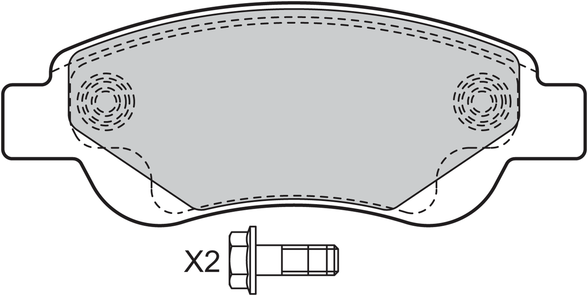 Jeu de 4 plaquettes de frein | VALEO