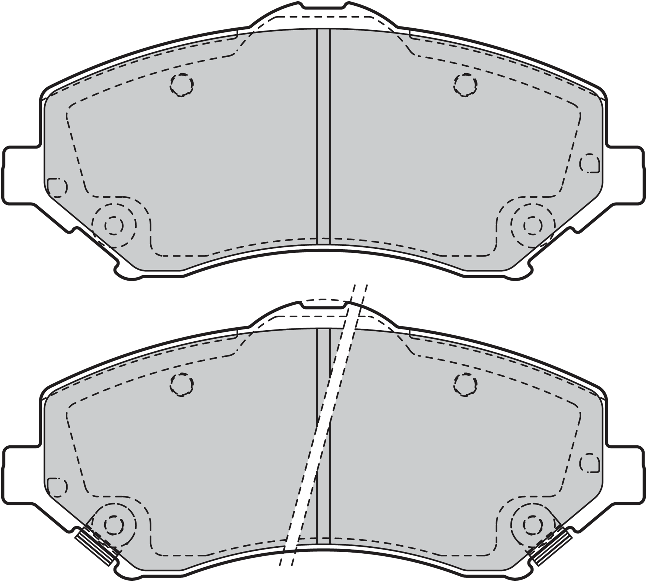 Jeu de 4 plaquettes de frein | VALEO