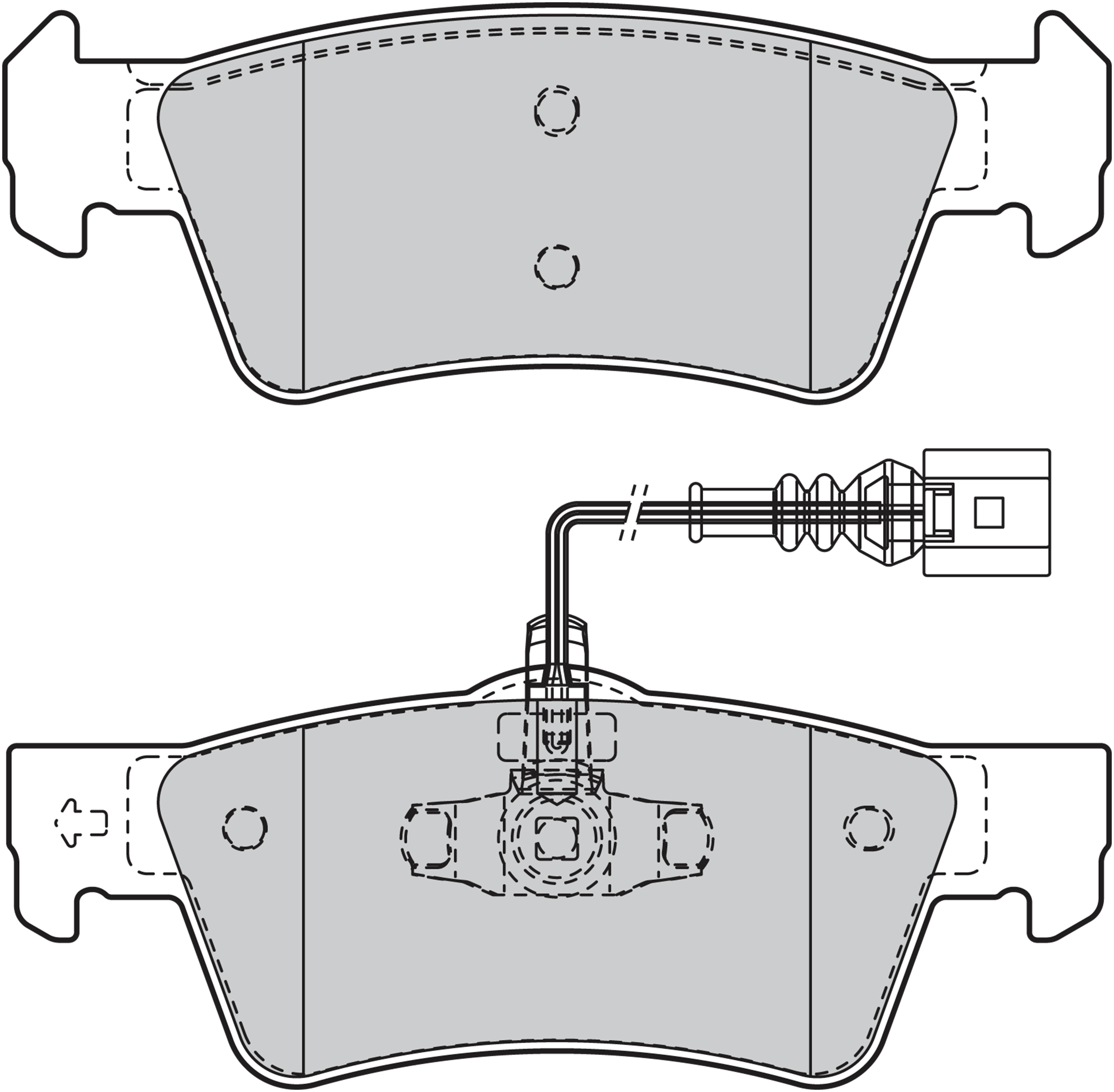 Jeu de 4 plaquettes de frein | VALEO