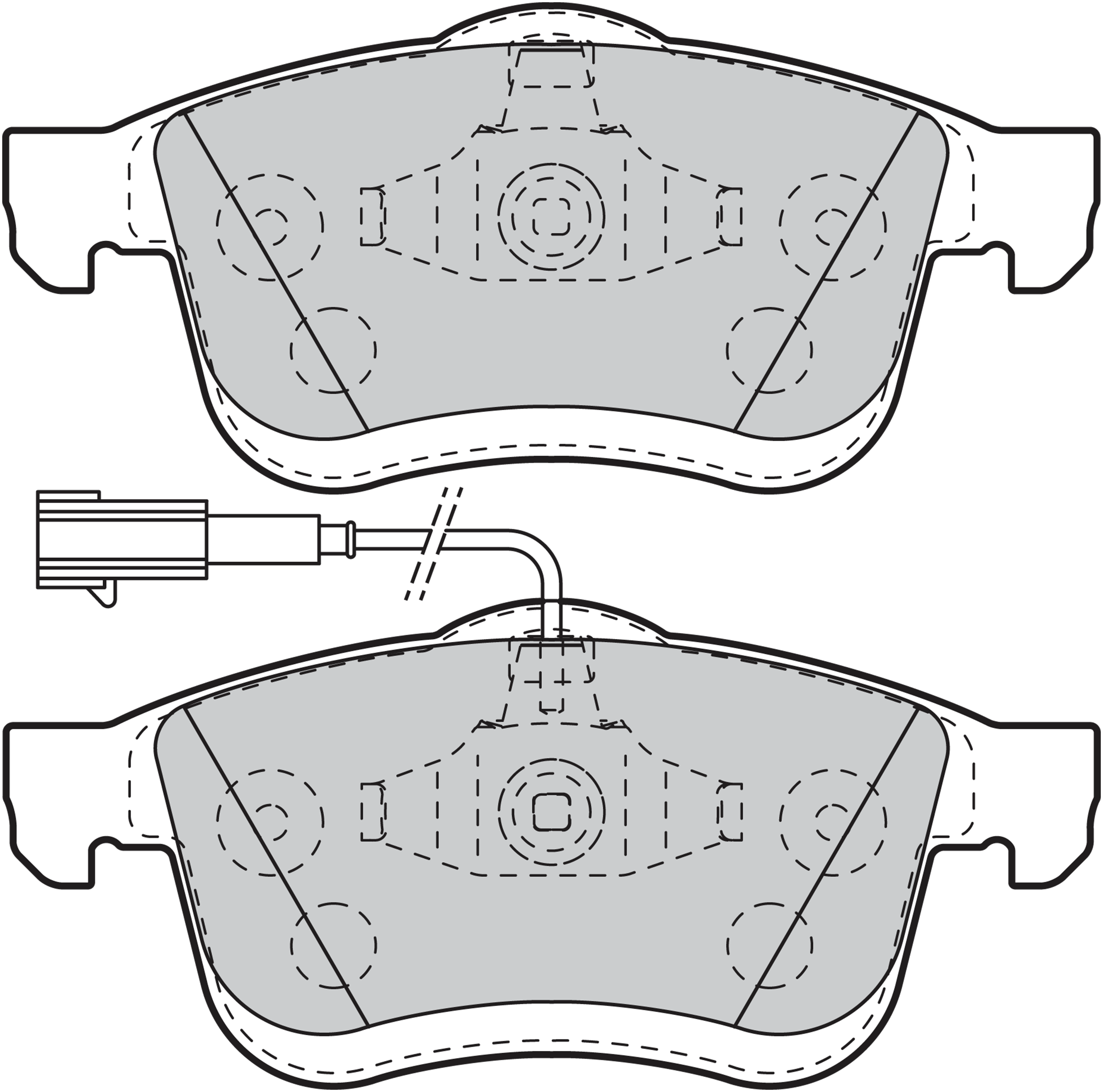 Jeu de 4 plaquettes de frein | VALEO