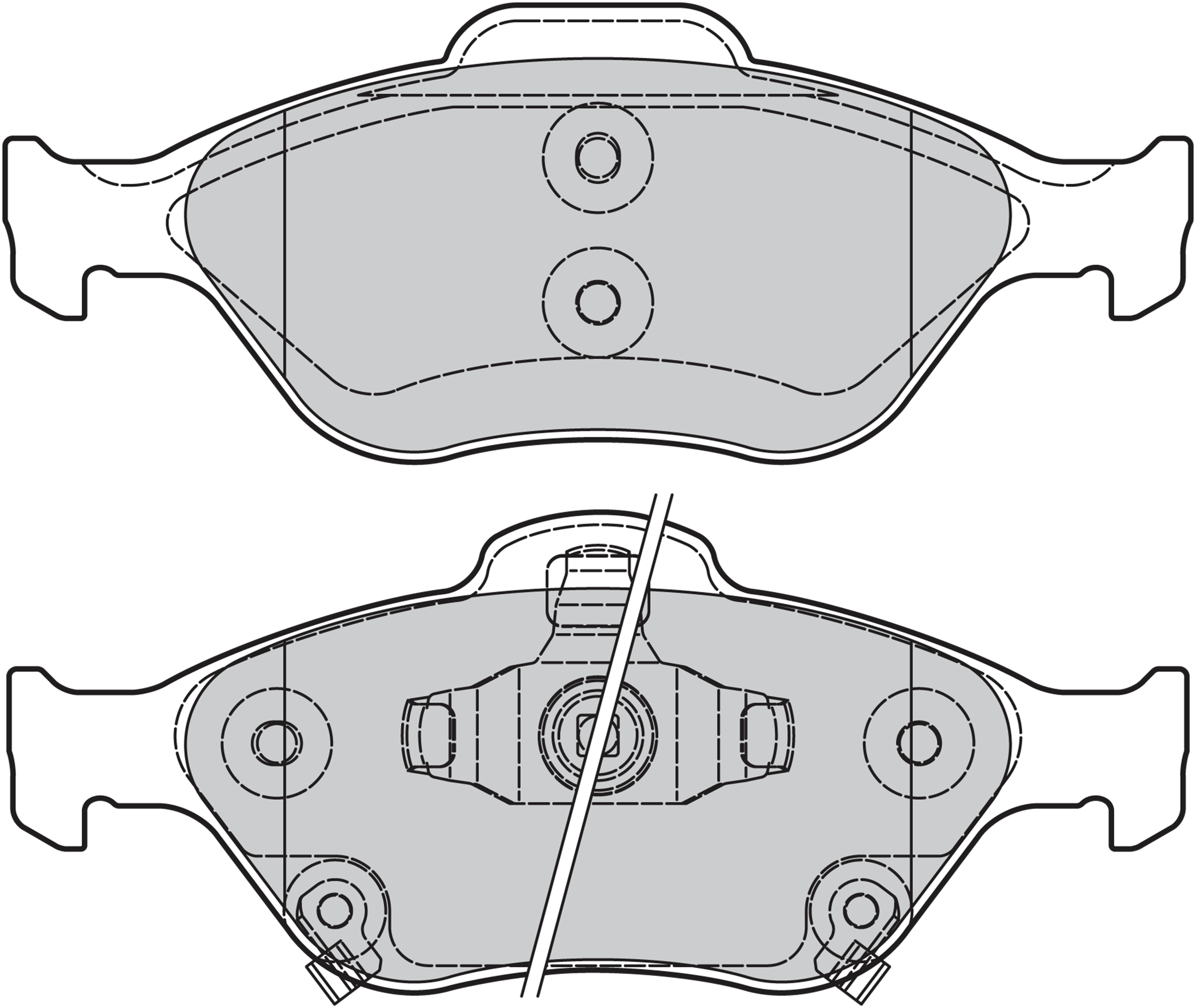 Jeu de 4 plaquettes de frein | VALEO