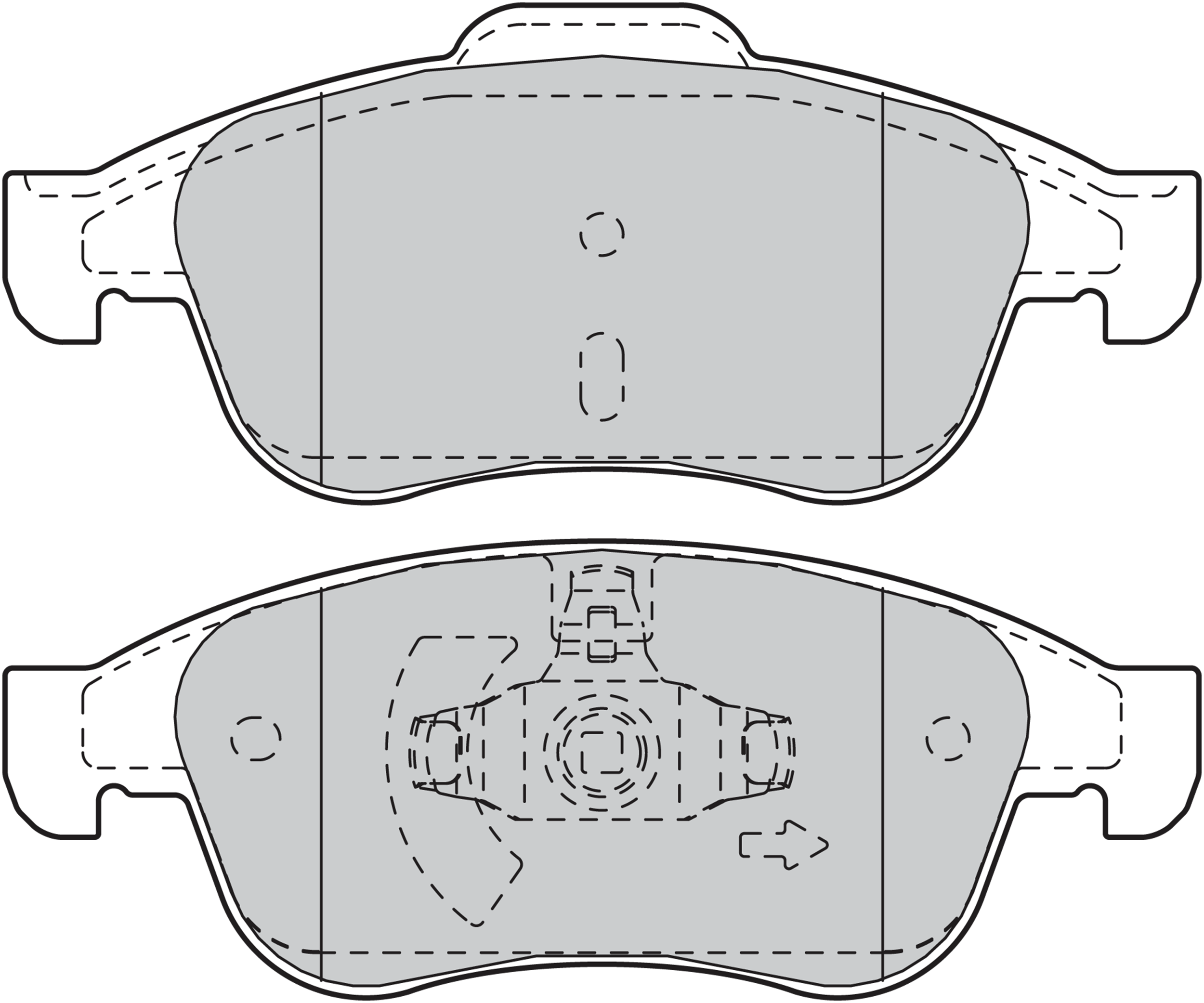 Jeu de 4 plaquettes de frein | VALEO
