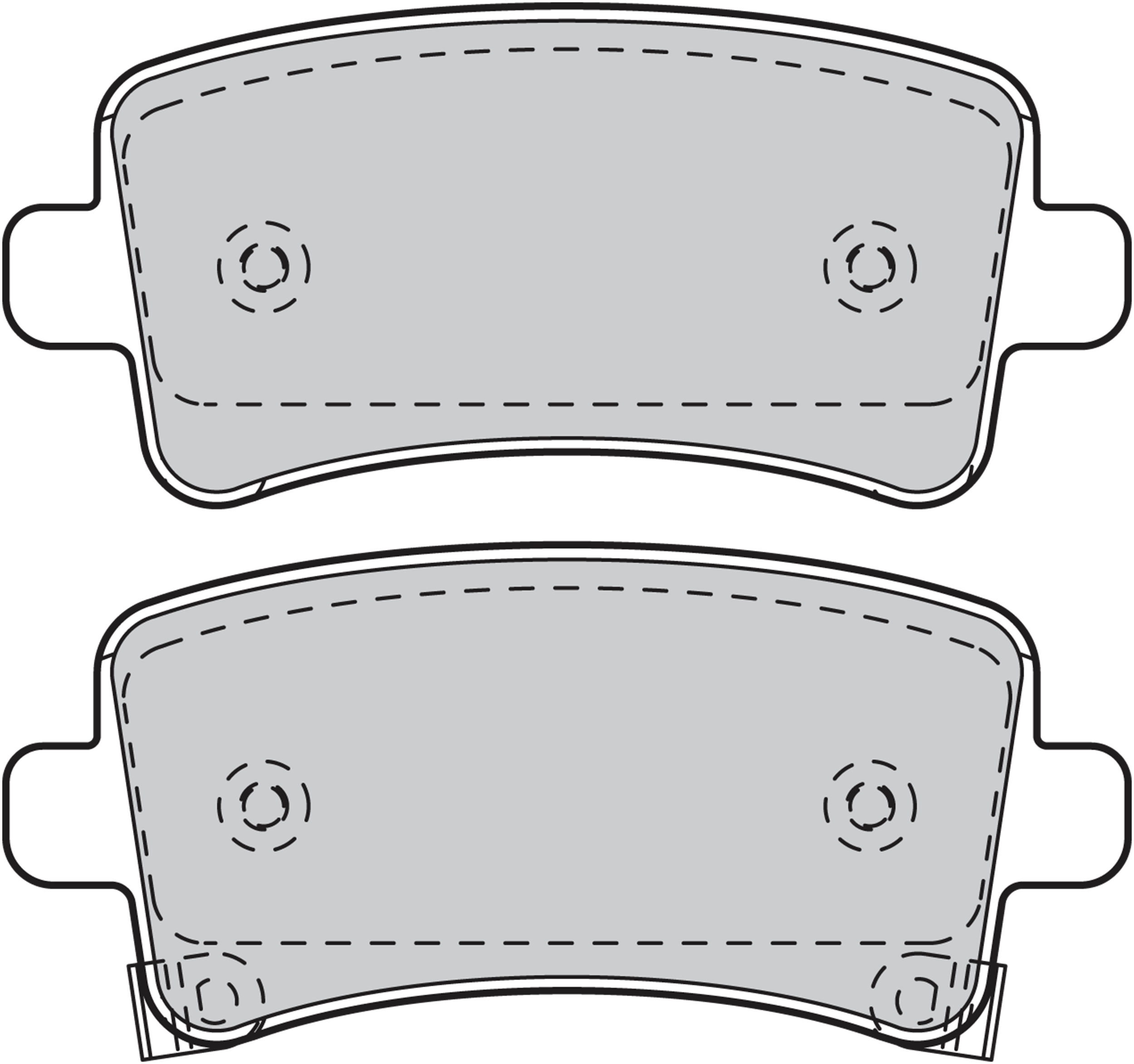 Jeu de 4 plaquettes de frein | VALEO