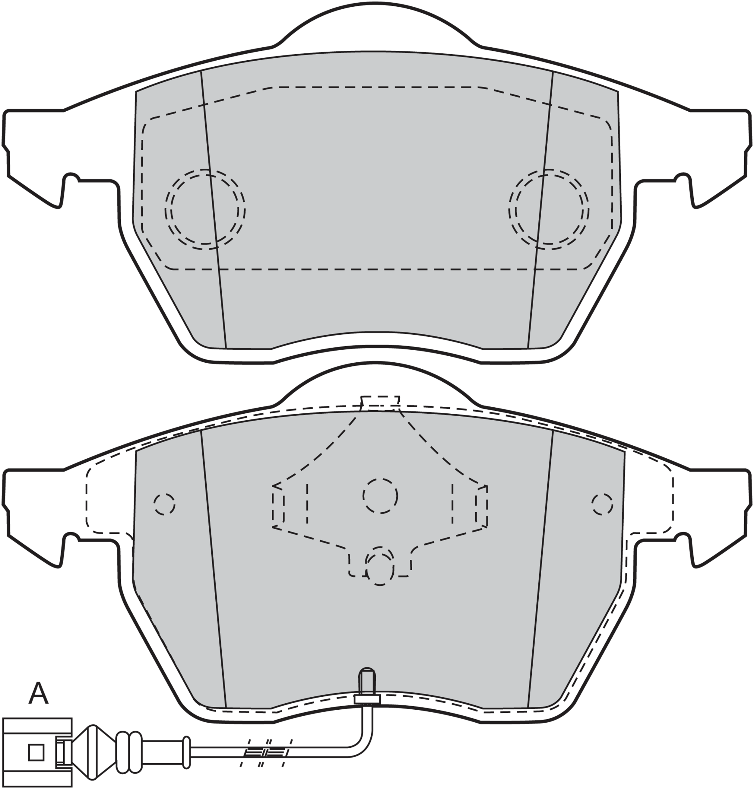 Jeu de 4 plaquettes de frein | VALEO