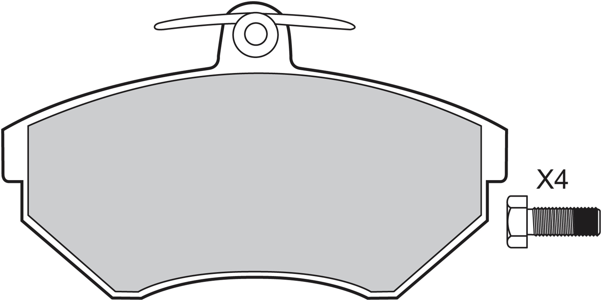 Jeu de 4 plaquettes de frein | VALEO