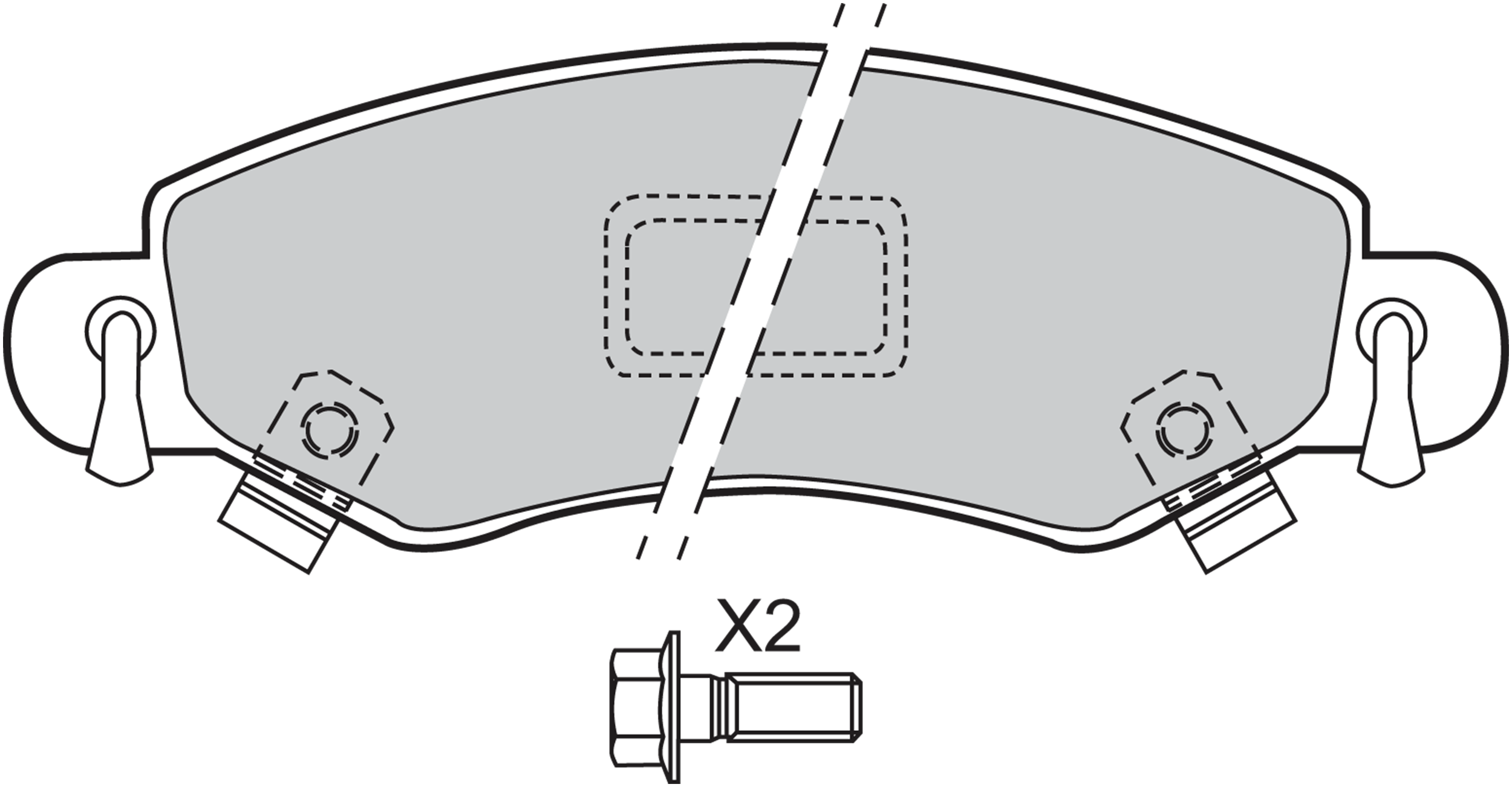 Jeu de 4 plaquettes de frein | VALEO