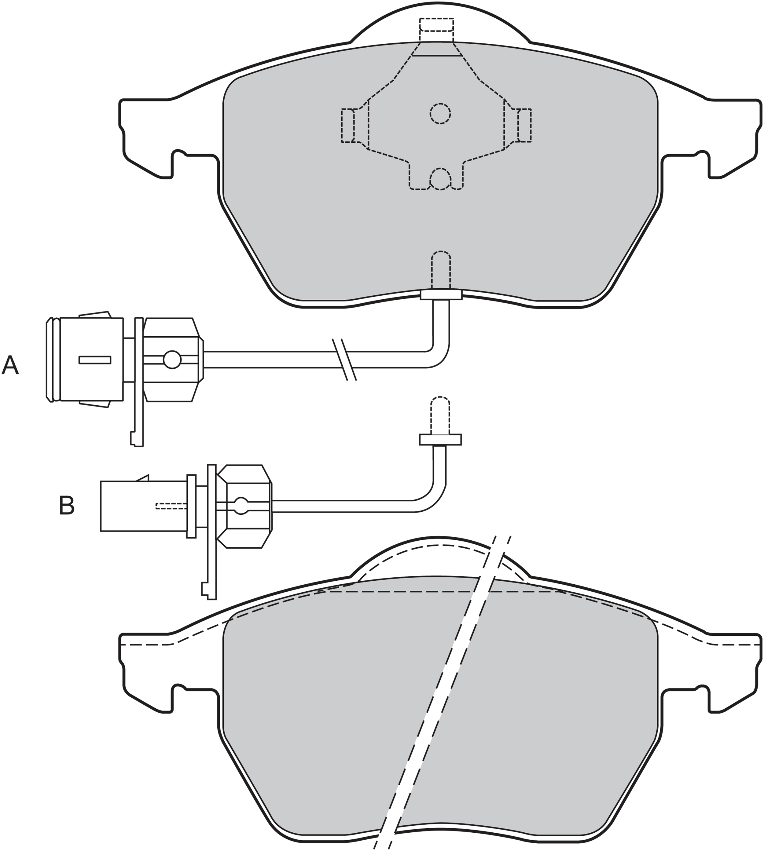 Jeu de 4 plaquettes de frein | VALEO