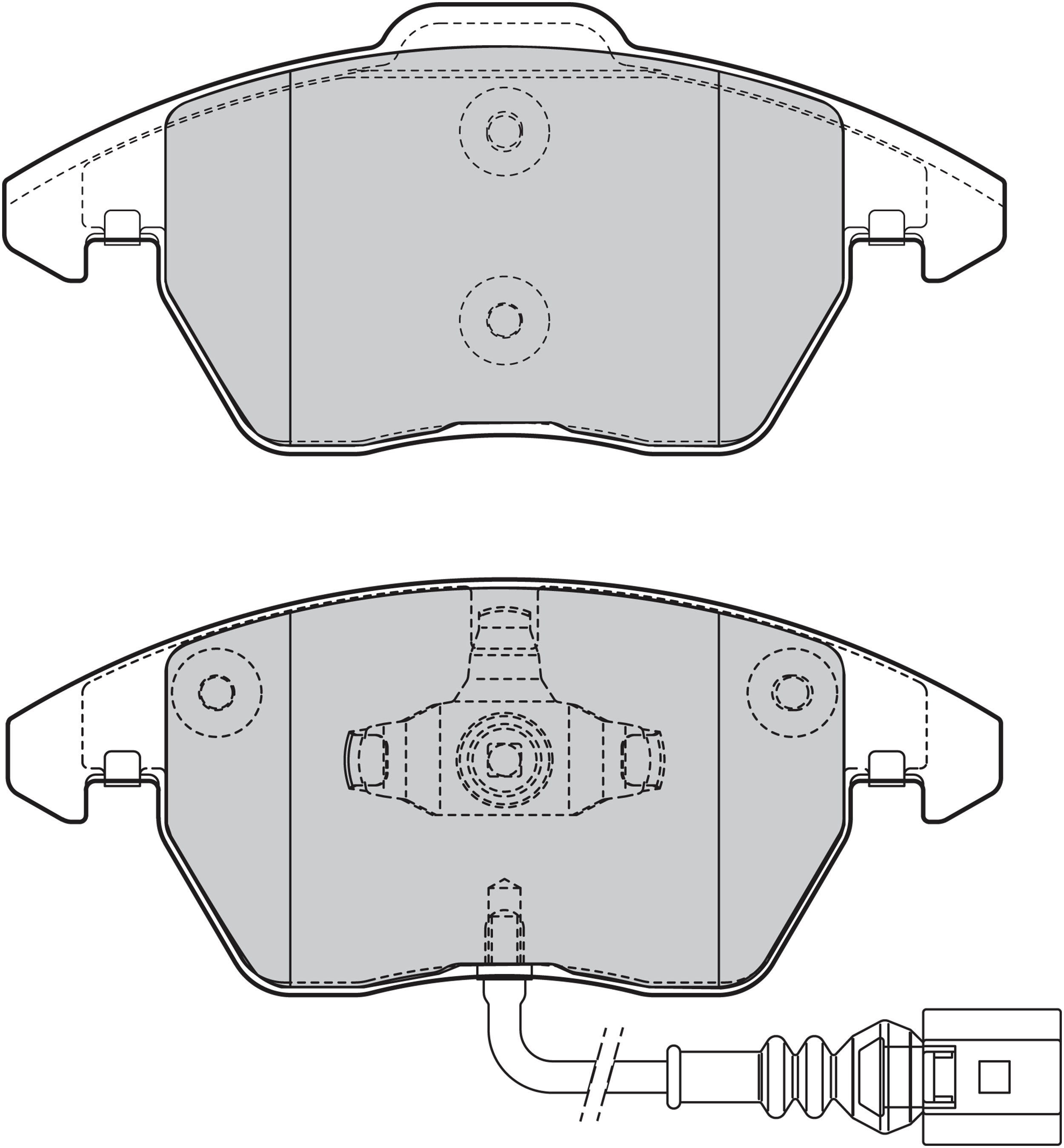 Jeu de 4 plaquettes de frein | VALEO