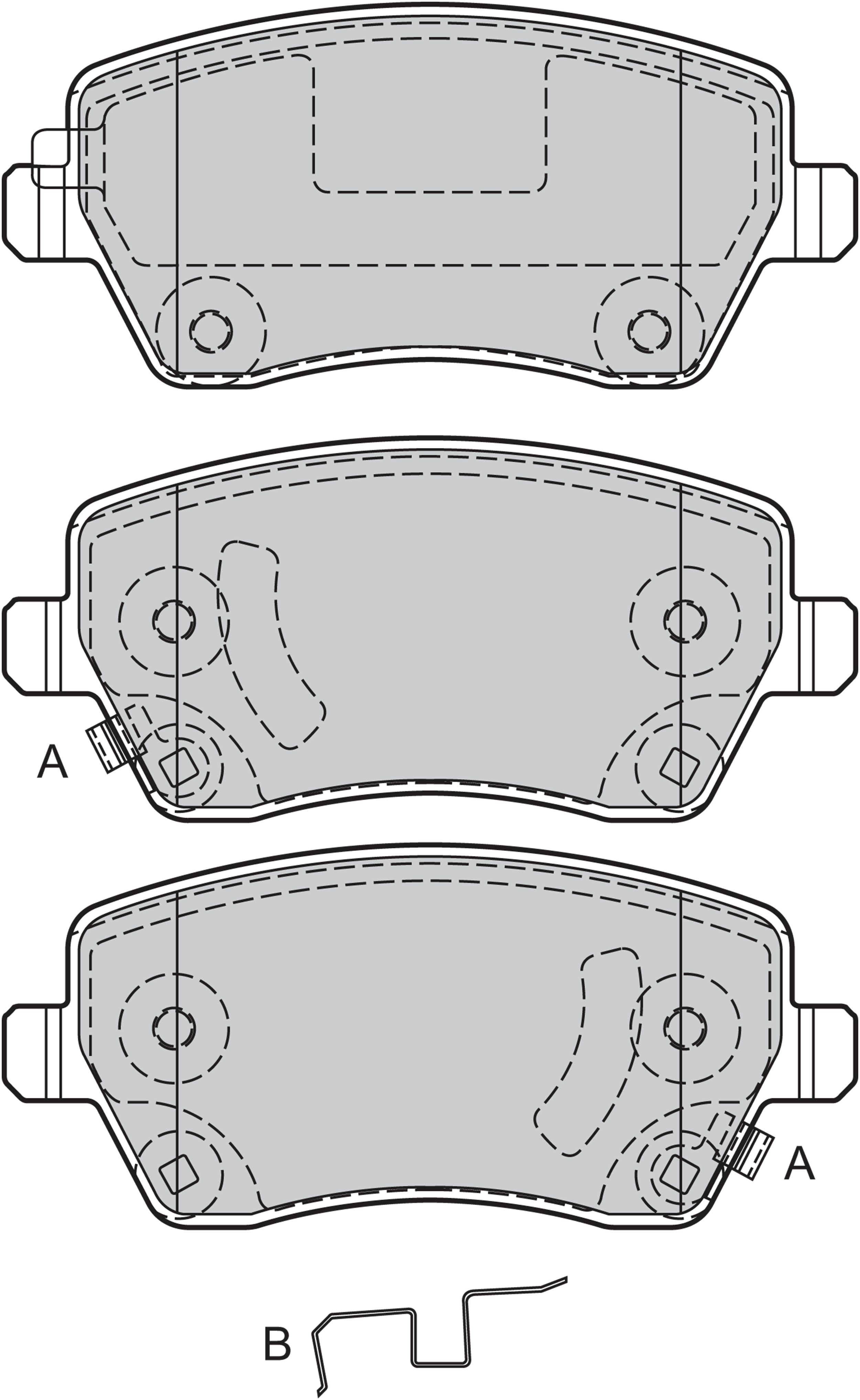 Jeu de 4 plaquettes de frein | VALEO