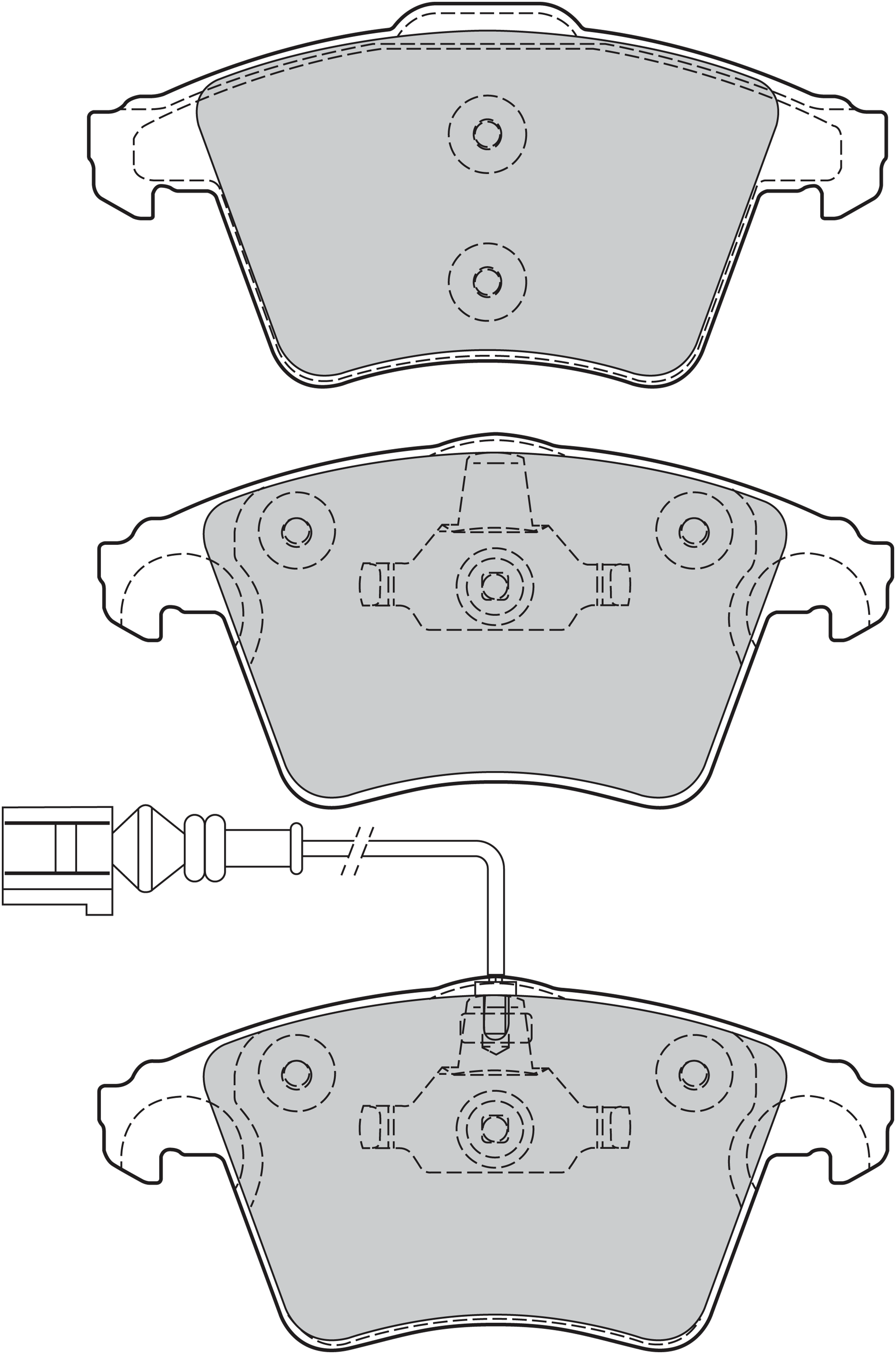Jeu de 4 plaquettes de frein | VALEO