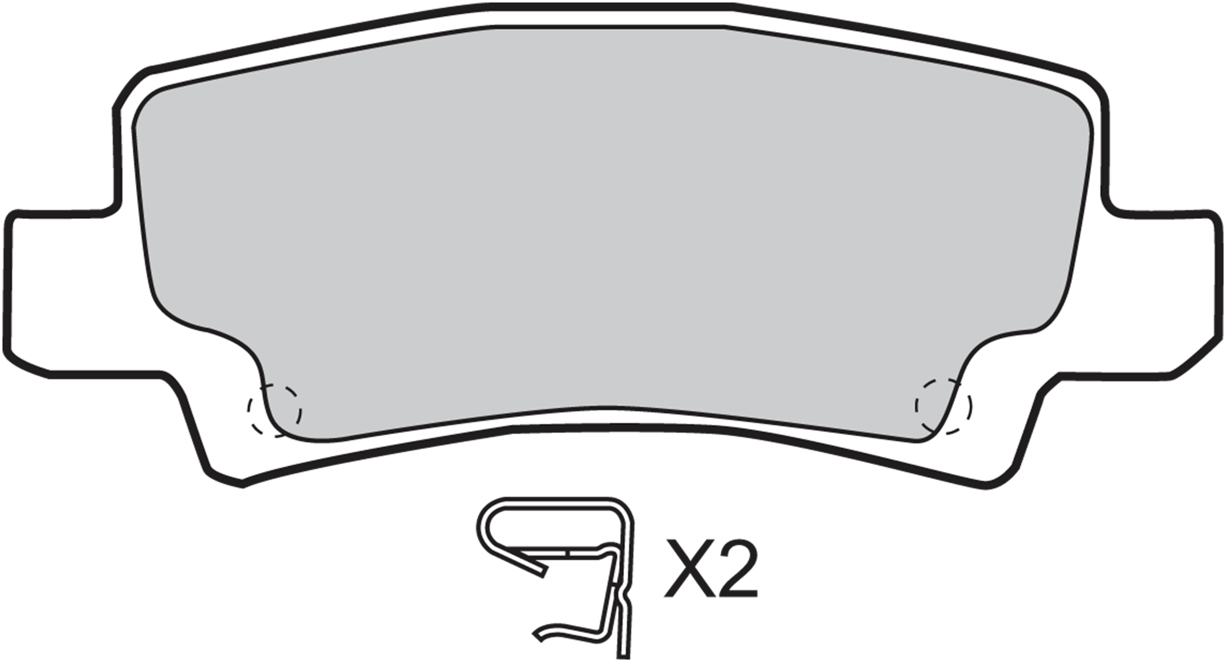 Jeu de 4 plaquettes de frein | VALEO