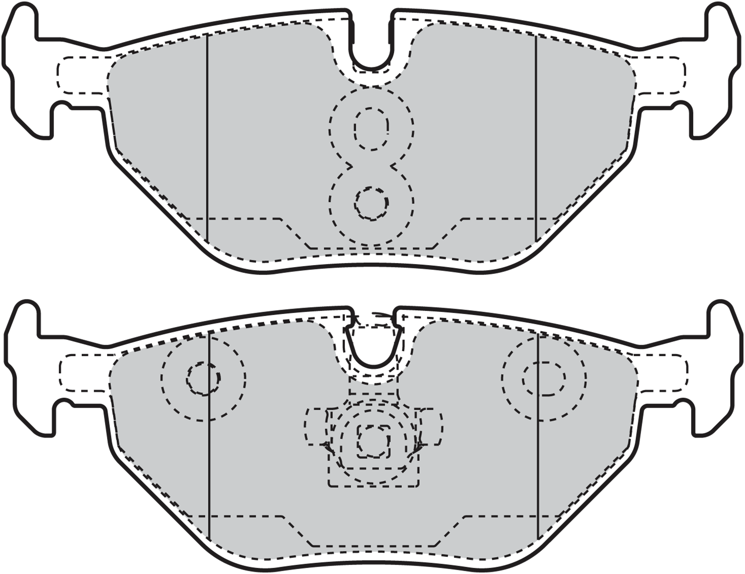 Jeu de 4 plaquettes de frein | VALEO