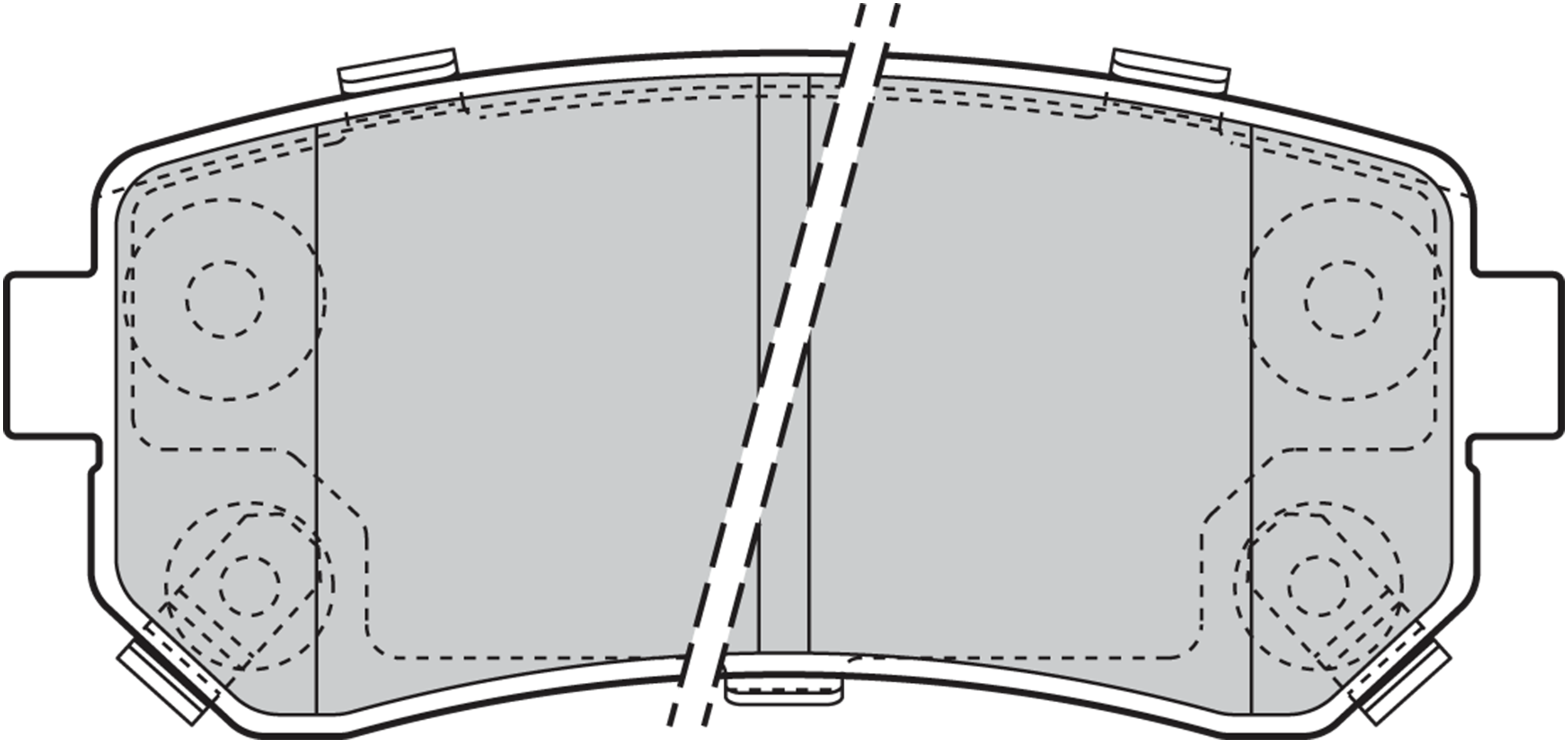 Jeu de 4 plaquettes de frein | VALEO