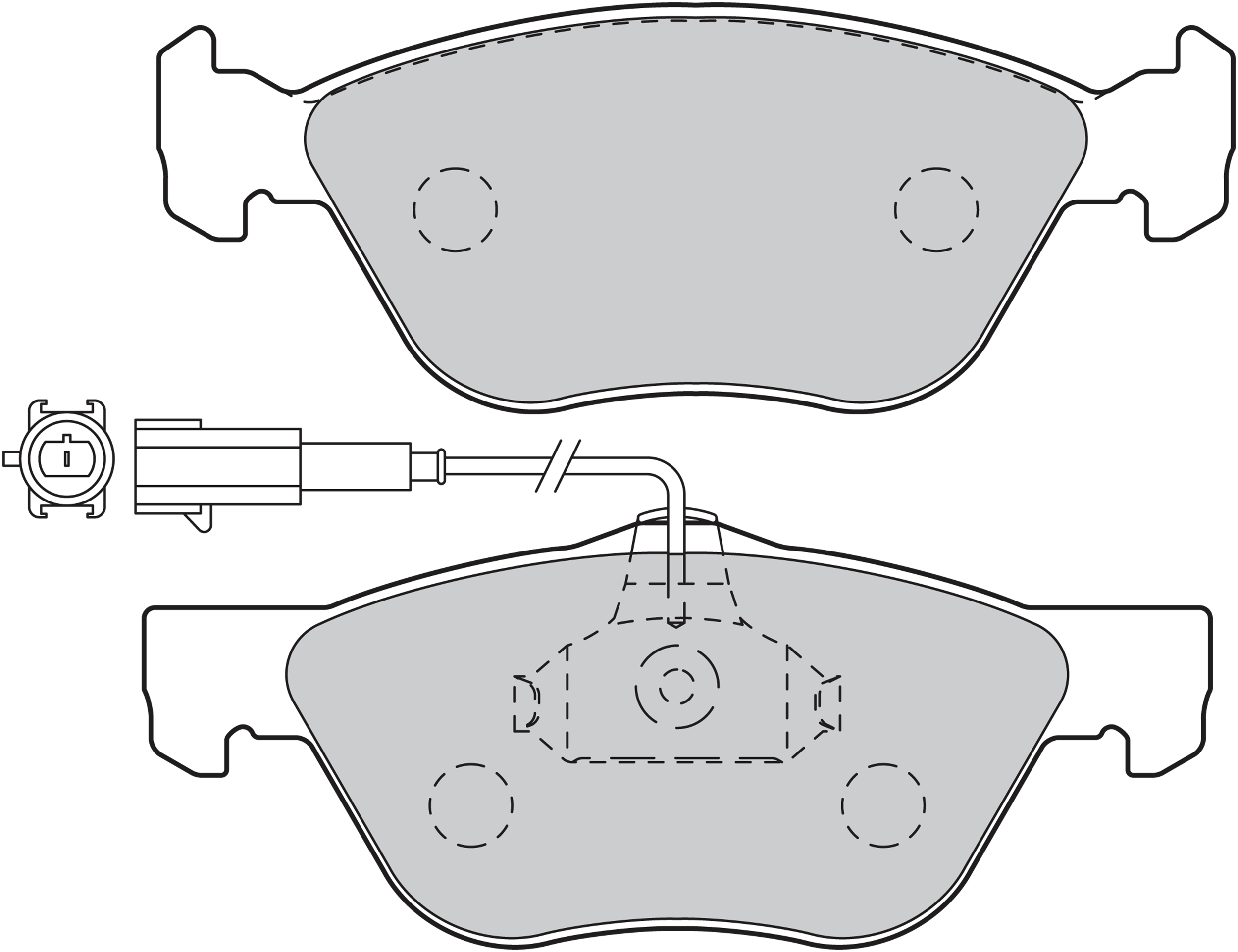 Jeu de 4 plaquettes de frein | VALEO