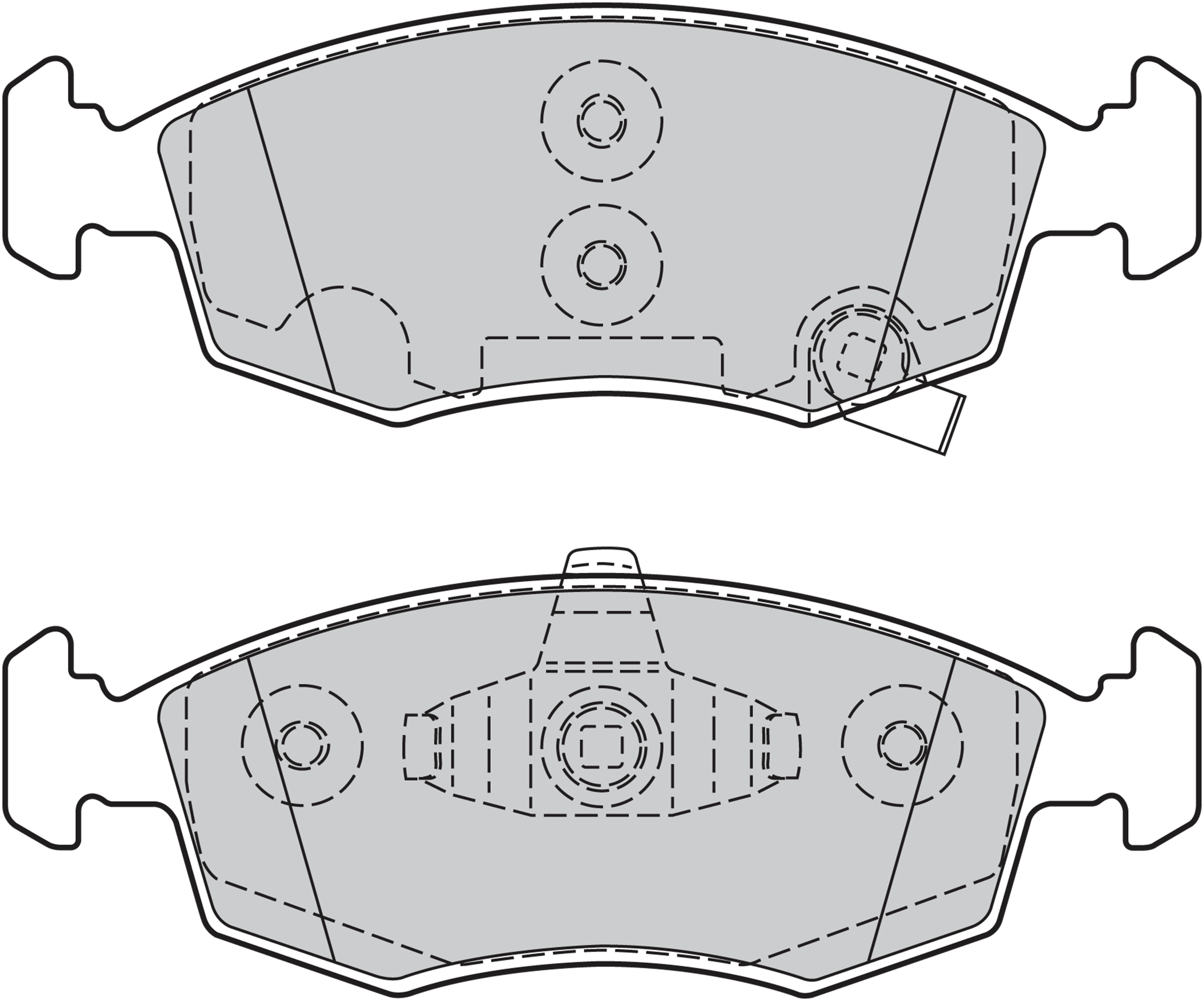 Jeu de 4 plaquettes de frein | VALEO