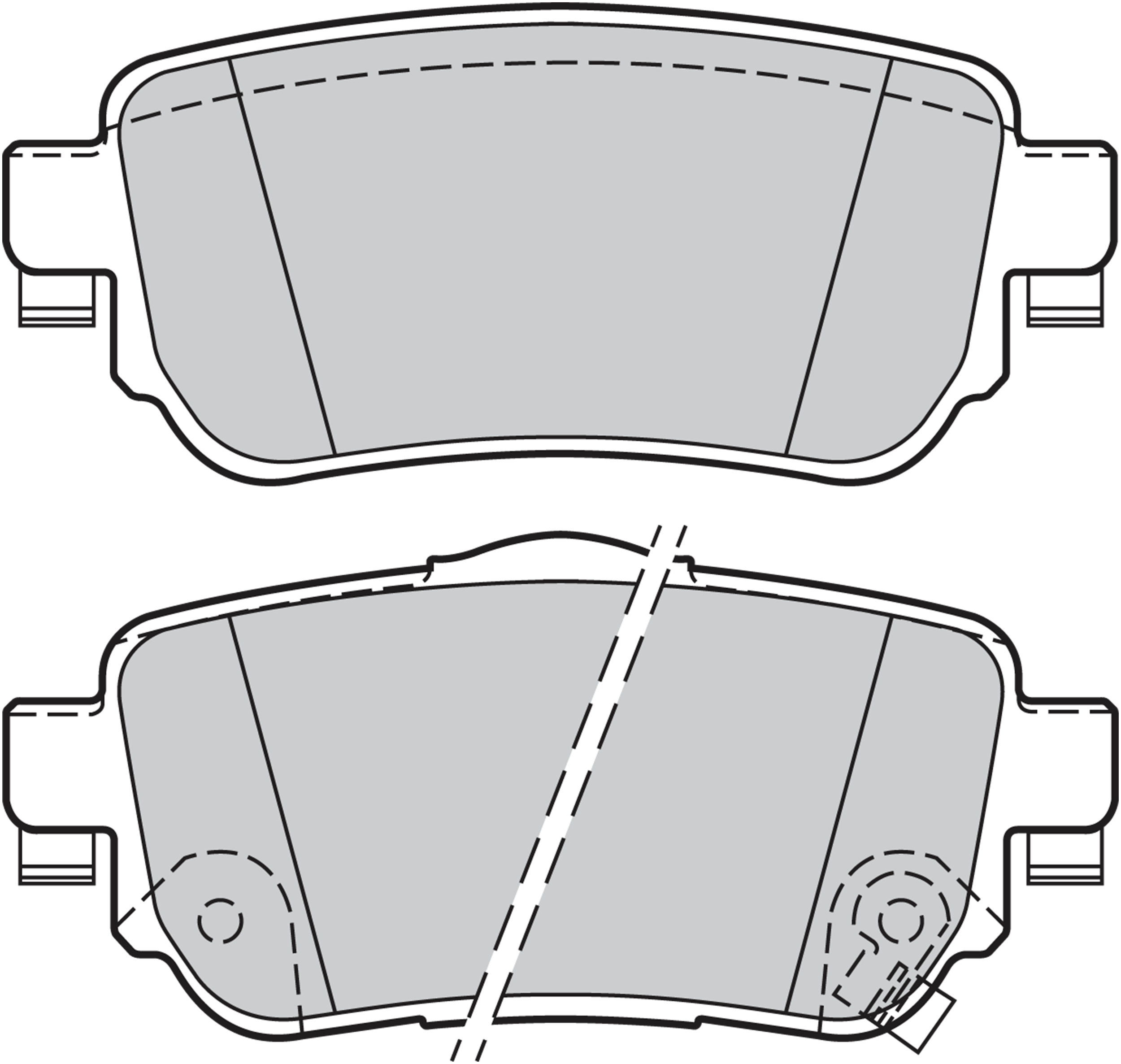 Jeu de 4 plaquettes de frein | VALEO