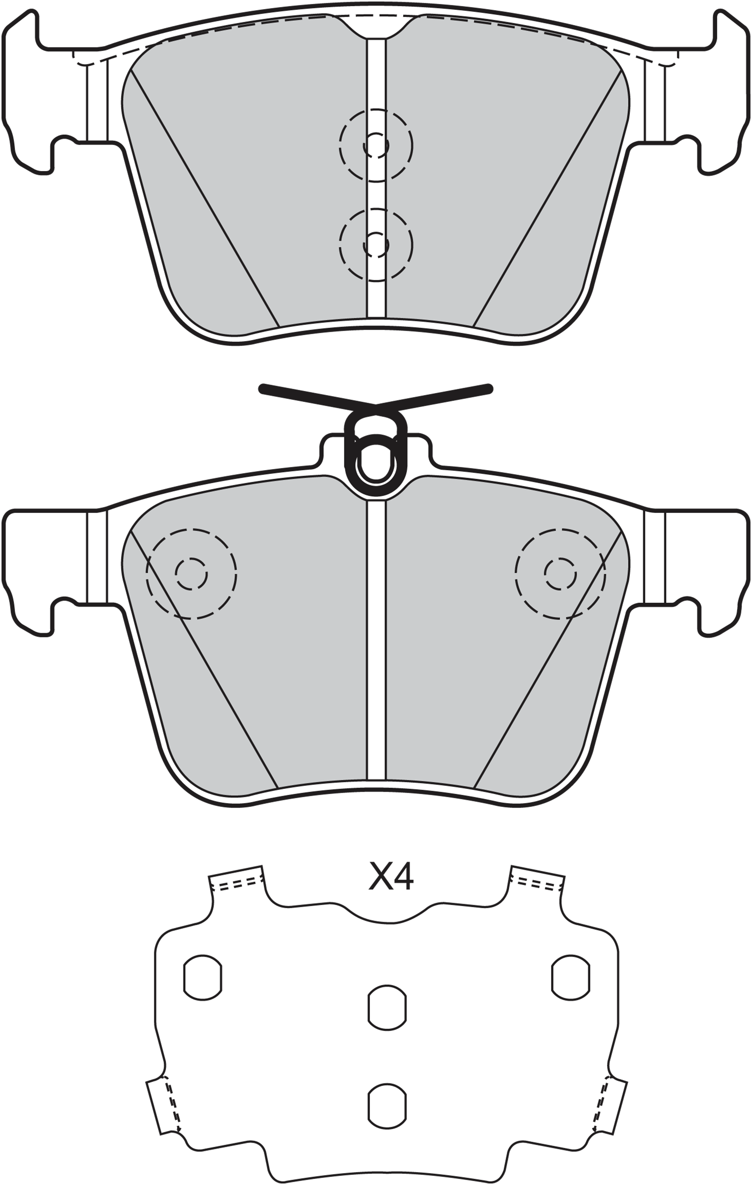 Kit de plaquettes de frein, frein à disque | VALEO