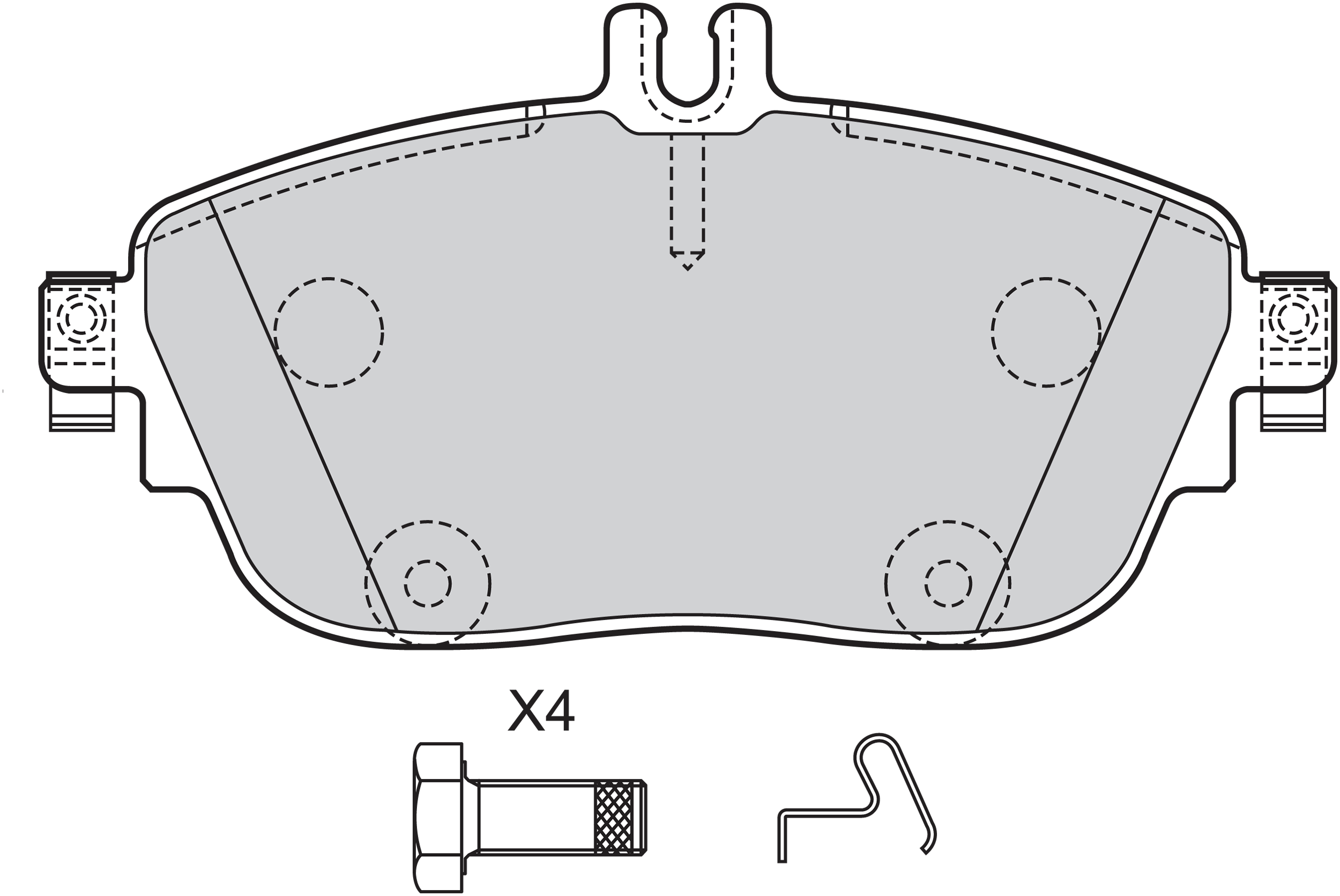 Kit de plaquettes de frein, frein à disque | VALEO