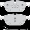 Image du produit pour Jeu de 4 plaquettes de frein