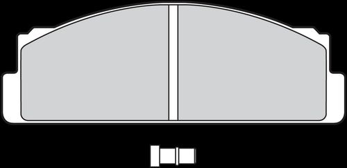 Image du produit pour Jeu de 4 plaquettes de frein