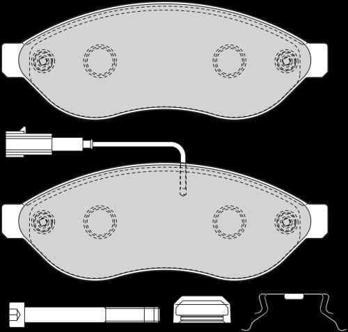 Image du produit pour Jeu de 4 plaquettes de frein