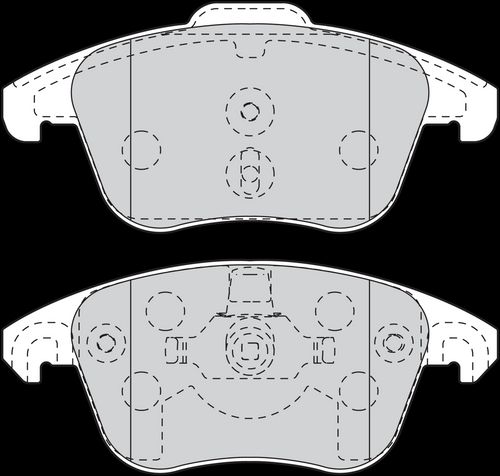 Image du produit pour Jeu de 4 plaquettes de frein
