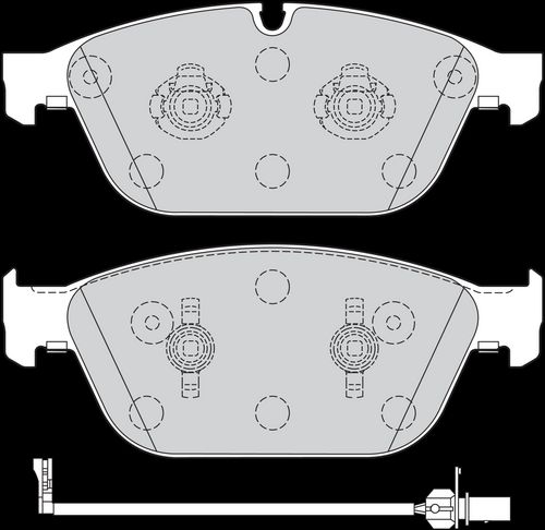 Image du produit pour Jeu de 4 plaquettes de frein