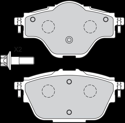Image du produit pour Jeu de 4 plaquettes de frein