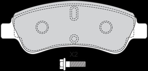Image du produit pour Jeu de 4 plaquettes de frein