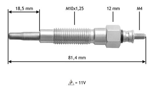 Image du produit pour Bougie de préchauffage