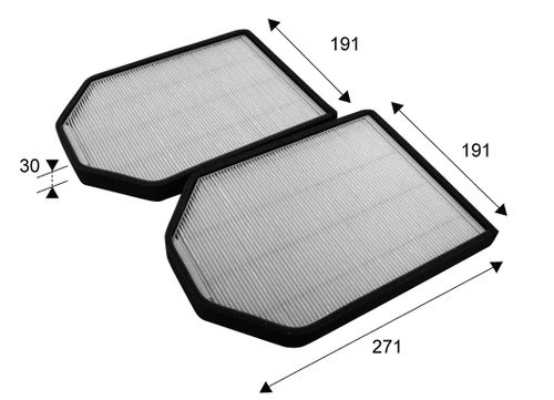 Image du produit pour Filtre, air de l'habitacle CLIMFILTER COMFORT