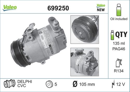 Image du produit pour Compresseur, climatisation NEW ORIGINAL PART