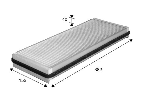 Image du produit pour Filtre, air de l'habitacle CLIMFILTER COMFORT