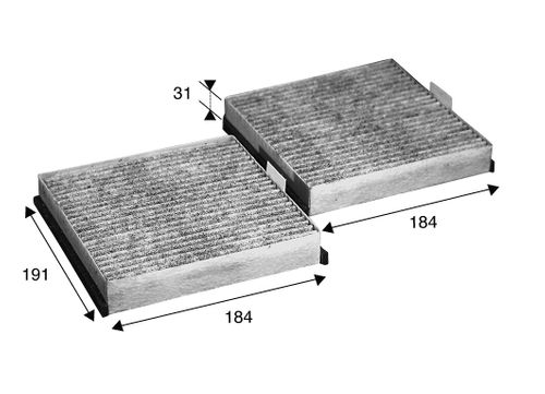 Image du produit pour Filtre, air de l'habitacle CLIMFILTER PROTECT