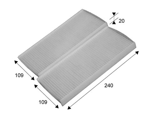 Image du produit pour Filtre, air de l'habitacle CLIMFILTER COMFORT