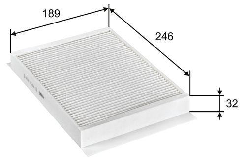 Image du produit pour Filtre, air de l'habitacle CLIMFILTER COMFORT