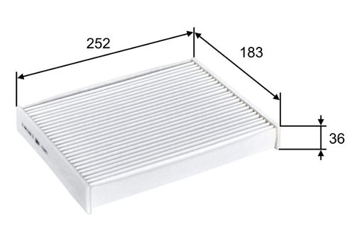 Image du produit pour Filtre, air de l'habitacle CLIMFILTER COMFORT
