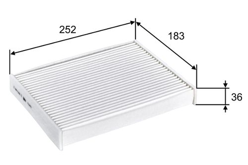 Image du produit pour Filtre, air de l'habitacle CLIMFILTER COMFORT