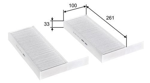 Image du produit pour Filtre, air de l'habitacle CLIMFILTER COMFORT