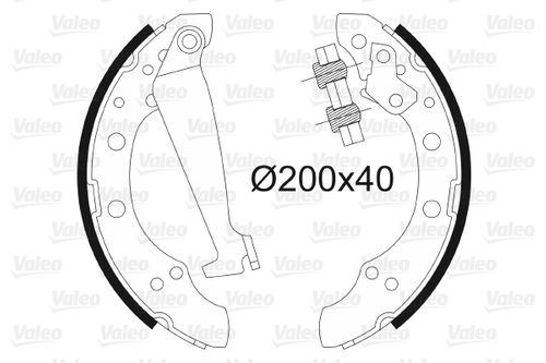 Image du produit pour Jeu de mâchoires de frein