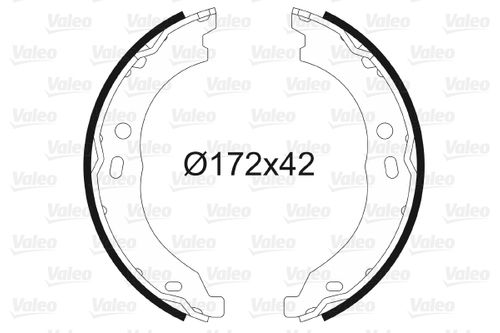 Image du produit pour Jeu de mâchoires de frein, frein de stationnement