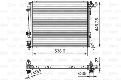 Image du produit pour Radiateur, refroidissement du moteur