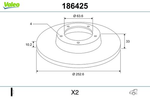 Image du produit pour Disque de frein