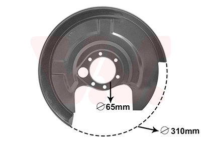 Déflecteur, disque de frein | VAN WEZEL
