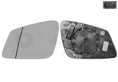 Verre de rétroviseur, rétroviseur extérieur * HAGUS * | VAN WEZEL