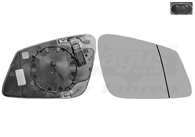 Verre de rétroviseur, rétroviseur extérieur * HAGUS * | VAN WEZEL